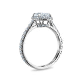 Oval-Cut Diamond Platinum Ring ✨💎